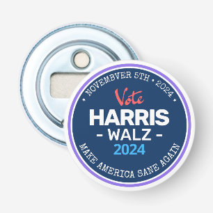 Décapsuleur Notre Make America Sane again Harris Walz 2024