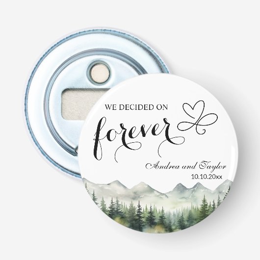 Décapsuleur Nous avons choisi le cadeau de mariage Forever Ele (Devant)