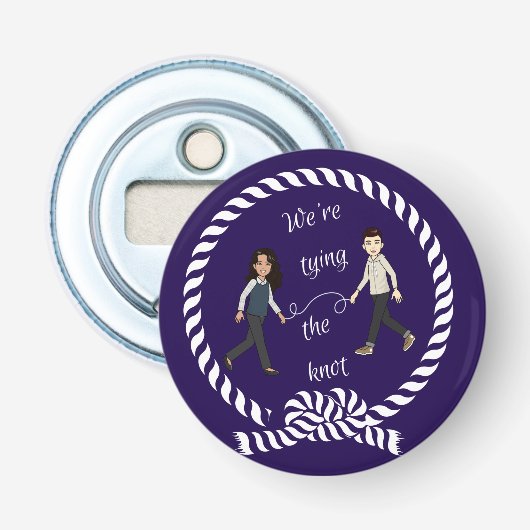 Décapsuleur Nous essayons le noeud Anime de couleur marine (Devant)