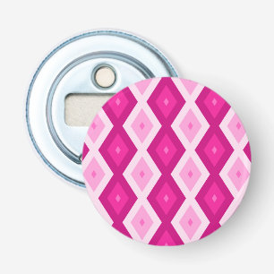Décapsuleur Nuances de motif de diamant fuchsia