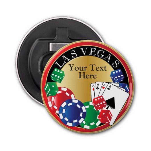 Décapsuleur Nuit de Poker Rouge | Texte do-it-yourself (Devant)