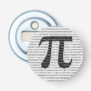 Décapsuleur Numéro noir d'origine pi jour symbole mathématique