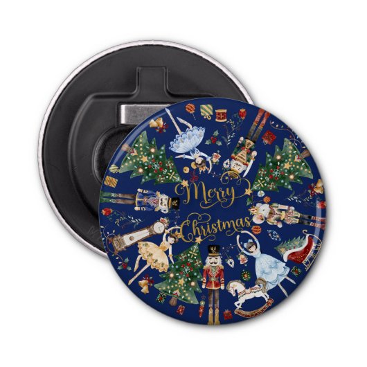 Décapsuleur Nutcracker Ballet Joyeux Noël Vintage (Devant)