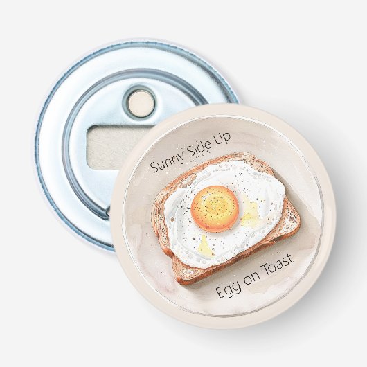 Décapsuleur Œuf au plat sur toast (Devant)