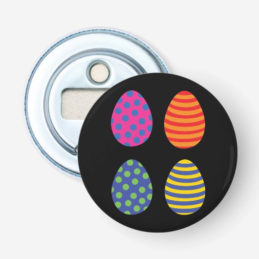 Décapsuleur OEufs de Pâques colorés (Devant)