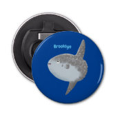 Décapsuleur Oiseau de mer mola mola mignonne caricature (Devant)