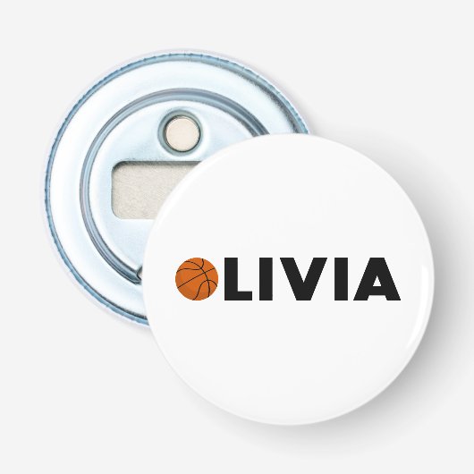 Décapsuleur Olivia Basketball (Devant)