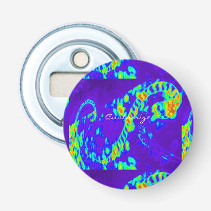 Décapsuleur Ondes bleues abstraites Thunder_Cove