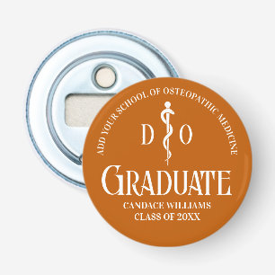 Décapsuleur Orange Ostéopathic Médicale School Graduation Part