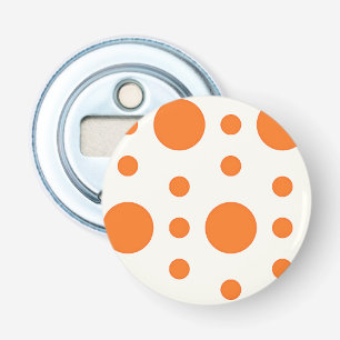 Décapsuleur Orange Polka Dot Retro Design Bottle Opener