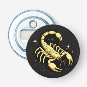 Décapsuleur Ornement de Zodiaque Scorpion Doré pour Décoration
