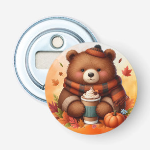 Décapsuleur Ours d'automne rustique/vintage