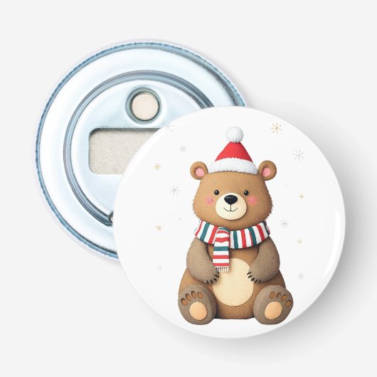 Décapsuleur Ours de Noël (Devant)