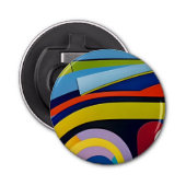 Décapsuleur Ouverture de bouteille avec art numérique moderne  (Devant)