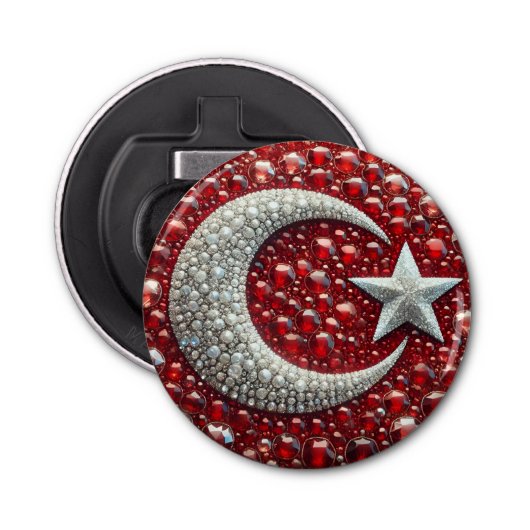 Décapsuleur Ouverture de bouteille avec design couleur turque (Devant)