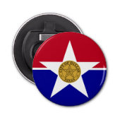 Décapsuleur Ouverture de bouteille avec Drapeau de Dallas (Devant)