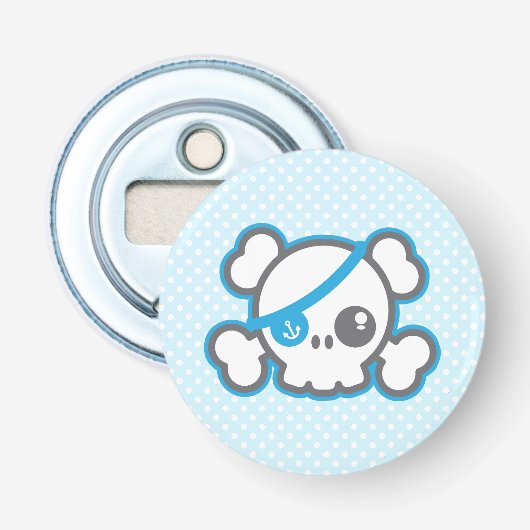 Décapsuleur Ouverture de bouteille de crâne de pirate Kawaii (Devant)