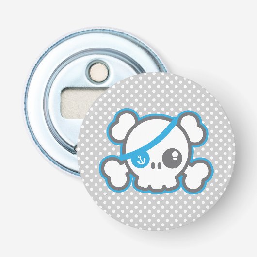 Décapsuleur Ouverture de bouteille de crâne de pirate Kawaii (Devant)