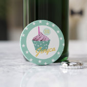 Décapsuleur Ouverture de bouteille de monogramme de cupcake