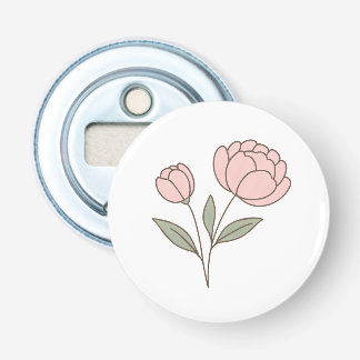 Décapsuleur Ouverture de bouteille du bouton Wonky Zoo Peonies
