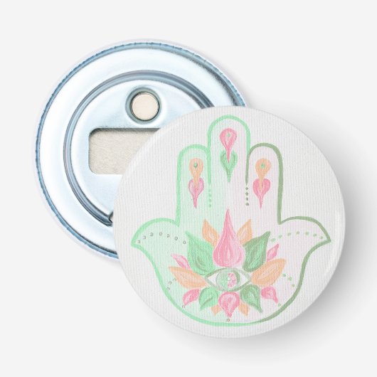 Décapsuleur Ouverture de bouteille Pastel Hamsa (Devant)