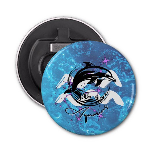 Décapsuleur Ouverture de bouteille Zodiac Aquarius (Devant)