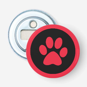 Décapsuleur Ouverture de la bouteille du bouton Pawprint en ro