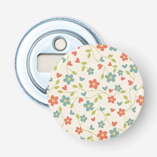 Décapsuleur Ouverture Motif de bouteille de fleurs (Devant)