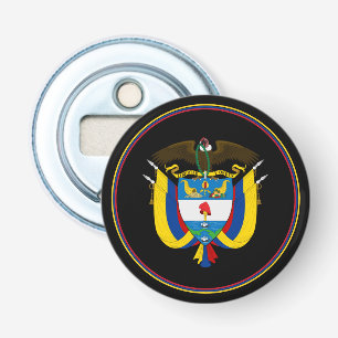 Décapsuleur Ouvrage de bouteille de drapeau colombien, Emblem 