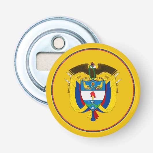 Décapsuleur Ouvrage de bouteille de drapeau colombien, la Colo (Devant)
