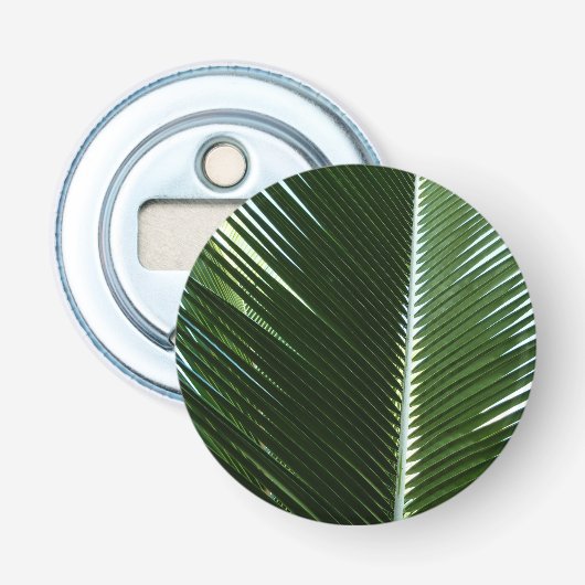 Décapsuleur Overlapping Palm Fronds Tropical Green Abstract (Devant)