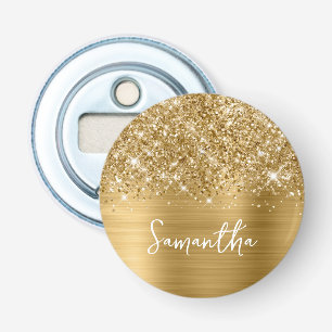 Décapsuleur Pailleté Nom Glam Or