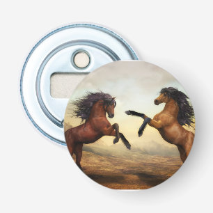 Décapsuleur paire de chevaux sauvages  