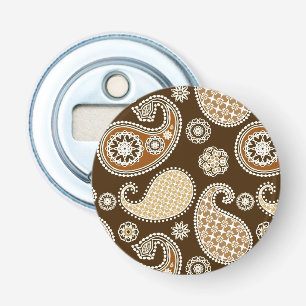 Décapsuleur Paisley motif, Chocolat Brown et Tan
