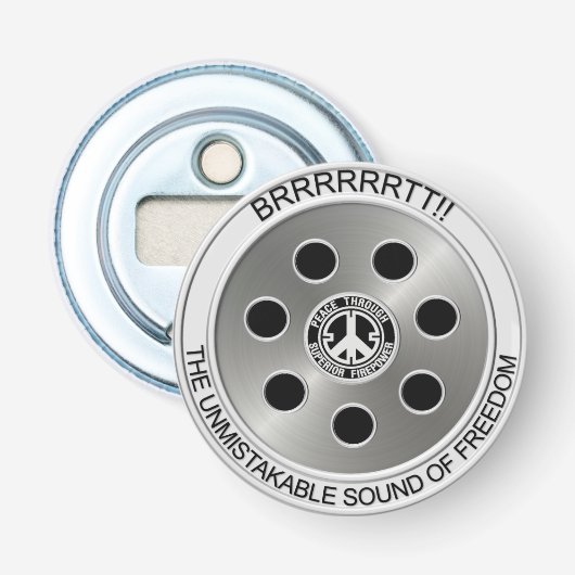 Décapsuleur "Paix ouvreur de bouteille par puissance de feu (Devant)