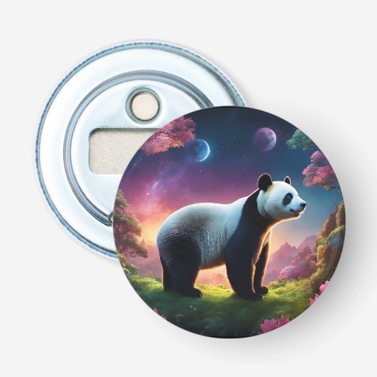 Décapsuleur Panda dans un jardin d'Imaginaires (Devant)