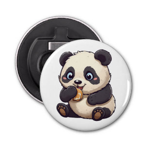 Décapsuleur Panda mange un biscuit