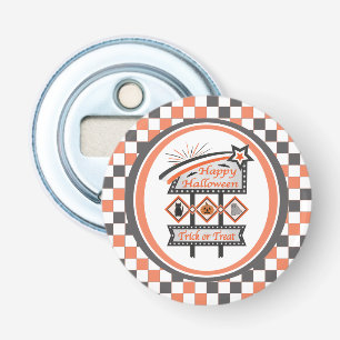 Décapsuleur Panneau rétro vintage Halloween – Plaid Trick or T