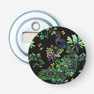 Décapsuleur Paon Orné et Floral Vintage