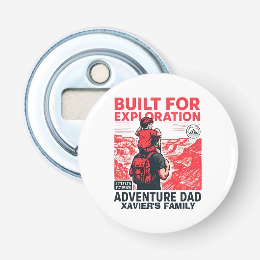 Décapsuleur Papa Aventurier – CONÇU POUR L'EXPLORATION (Devant)