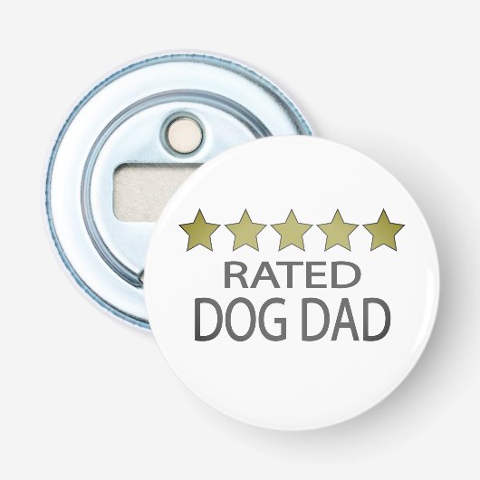 Décapsuleur Papa chien cinq étoiles (Devant)