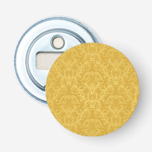 Décapsuleur Papier peint floral d'or de luxe