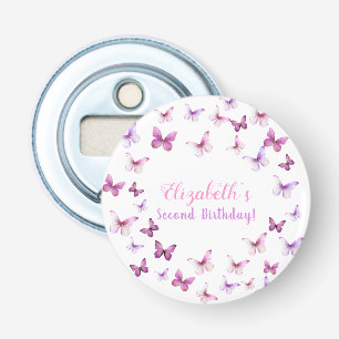 Décapsuleur Papillon rose Deuxième anniversaire Fête Fille Fav