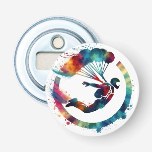 Décapsuleur Parachutiste Coloré Aquarelle