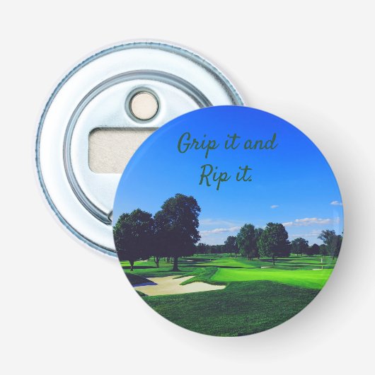 Décapsuleur Parcours de golf Grip it et Rip it (Devant)