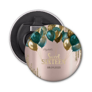 Décapsuleur Parties scintillant d'or Ballons Rose Gold Sweet 1