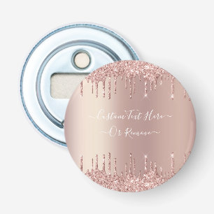 Décapsuleur Parties scintillant rose Gold Blush Éclats Texte