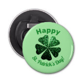 Décapsuleur Parties scintillant vert foncé pétillant Shamrock  (Devant)