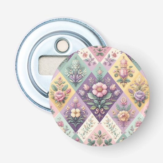 Décapsuleur Pastel coloré Jacquard Pâques/Printemps (Devant)