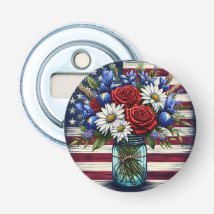 Décapsuleur Patriotique, floral en détresse